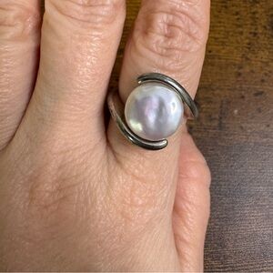 Honora Sterling Silver Pearl Ring size 10 (10.83 grams)